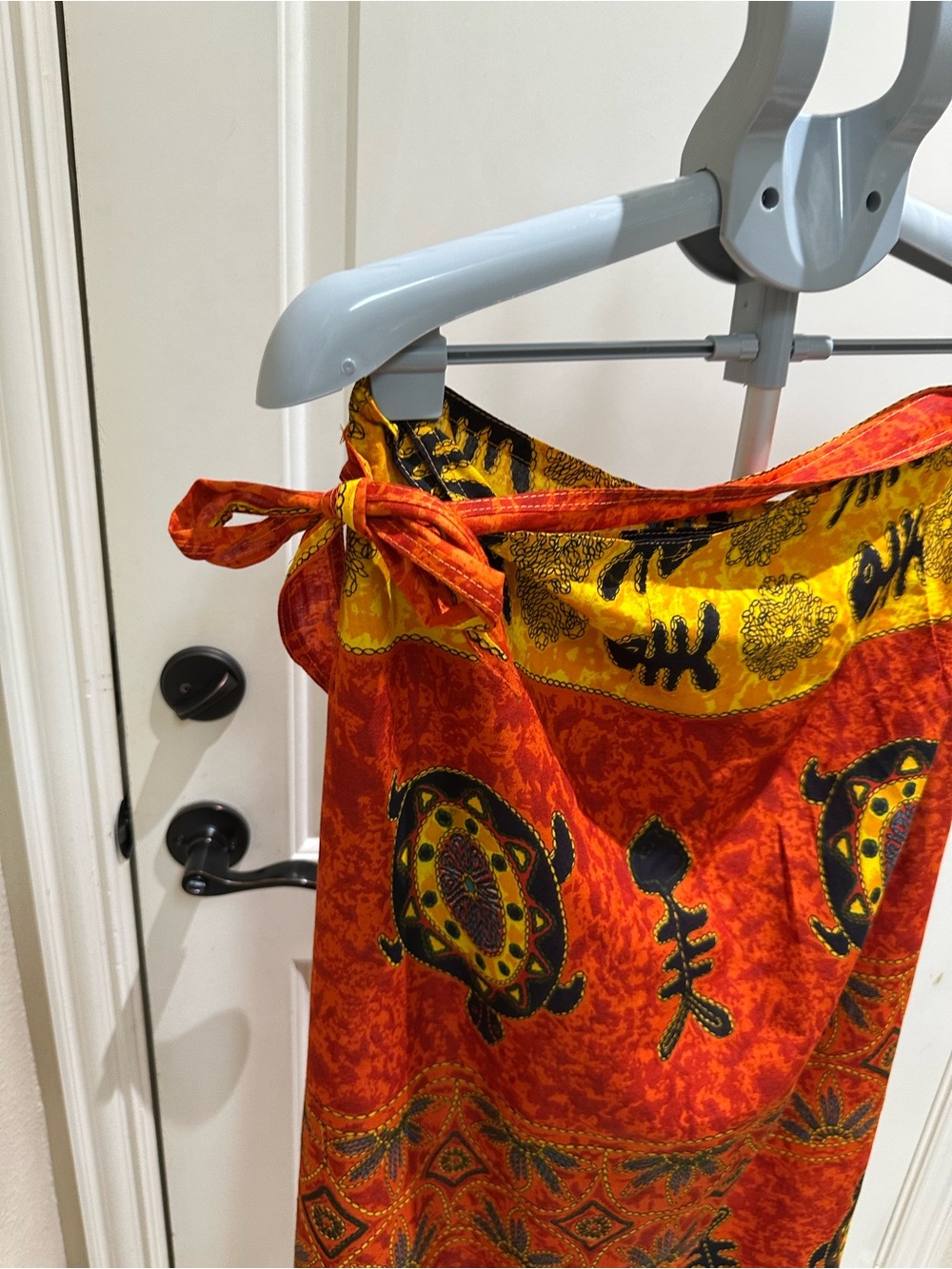 Ashley Stewart Yellow and Black Tropical Print Sarong - Picture 3 of 8